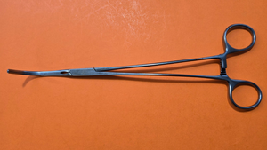 Jarit 320-270 Surgical Debakey Vascular Clamp 9.5"  Curved jaws