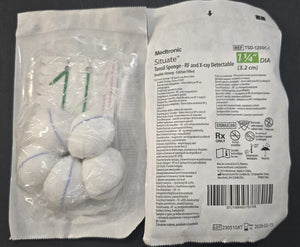 Medtronic Tonsil Sponge 1 1/4 REF: TSD-1250C-1 Dated: 2028