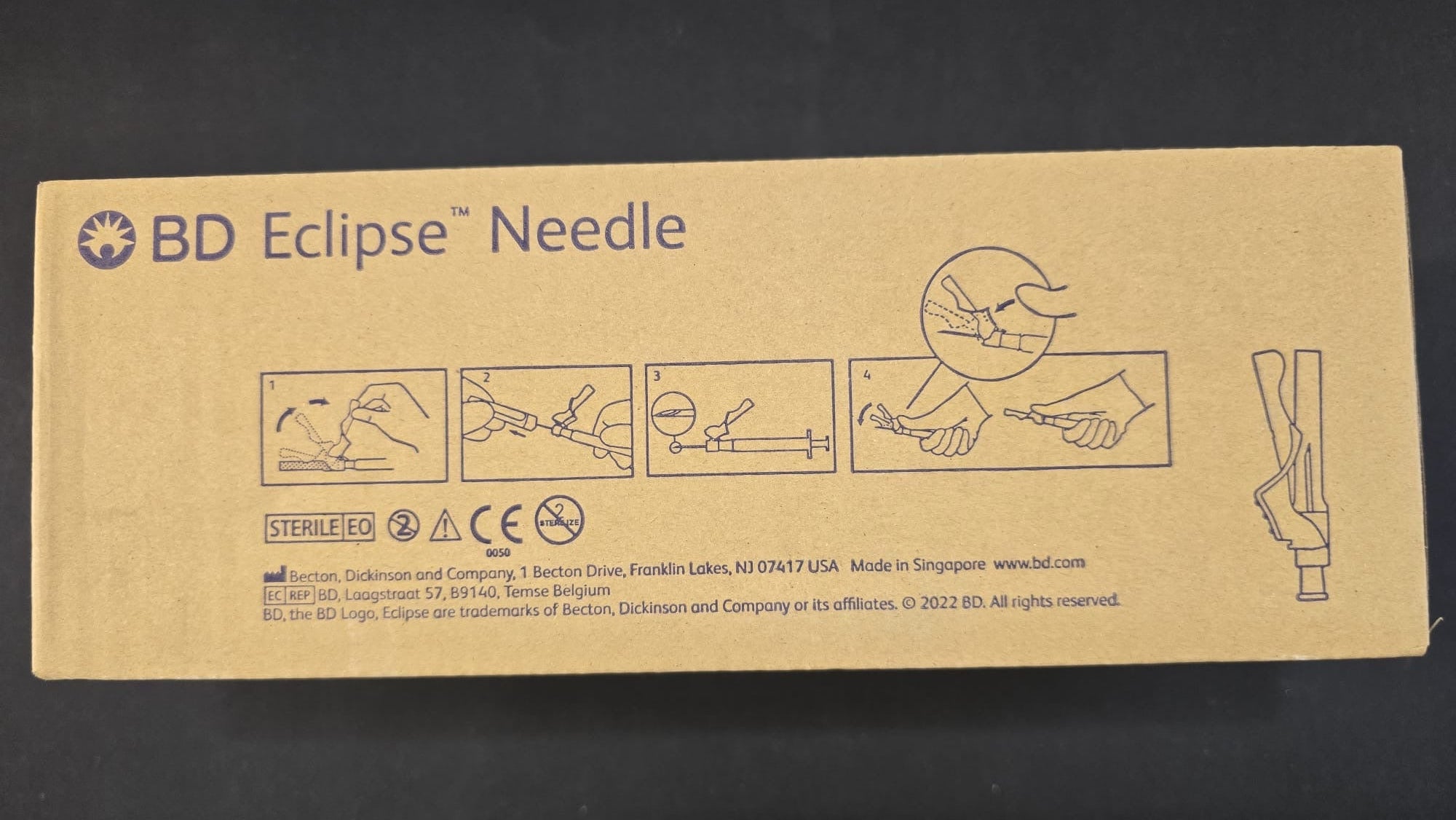 BD Eclipse Injection Needle 24G x 5/8 TW REF: 305759 Dated: 2030