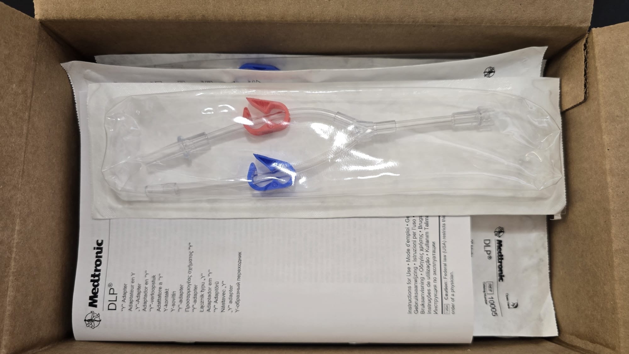 Medtronic DLP Y Adaptor REF: 10005 Dated: 2029